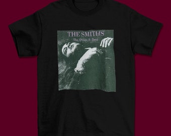 VTG The Smiths The Queen is Dead Black Unisex T-Shirt, Retro The Smiths Music Band Tee