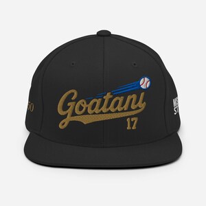 LIMITED GOATANI Snapback Hat – Black & Gold Edition with Embroidery | Misokimo Studio