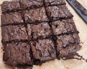 Chocolate fudge brownie slab 12 pcs