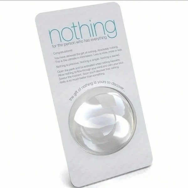 Gift Of Nothing Brand New Novelty Gift Funny Joke