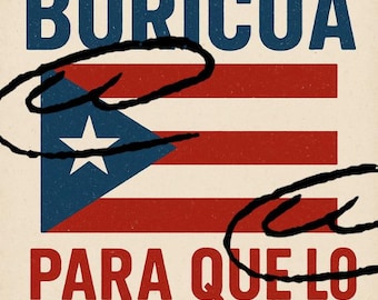Puerto Rican Flag Digital Print: Boricua Pride Wall Art (PNG, JPG Downloadable Files)