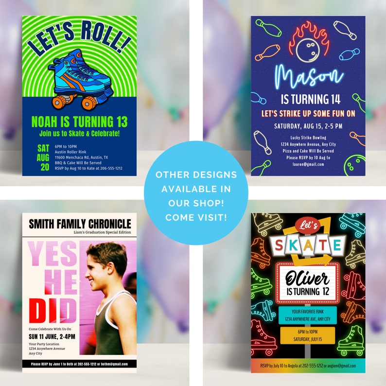 Downloadable Pool Party Invitation Template for Graduation Etsy