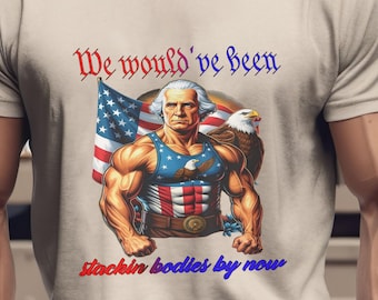 Patriotic George Washington T-Shirt: American Revolution Gym Tee