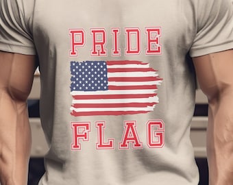 American Pride Flag T-Shirt: Patriotic Sarcastic Tee