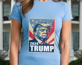 Trump 2024 Poster T-Shirt: MAGA Pro-Trump Tee