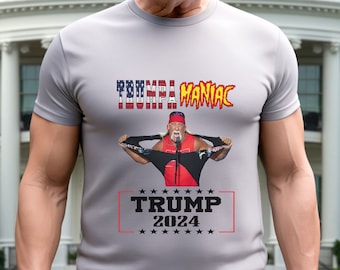 Hulk Hogan Trumpamaniac T-shirt: MAGA Patriotic Tee