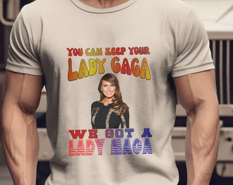 Melania Trump 'Lady MAGA' T-Shirt: Trump 2024, Conservative Apparel