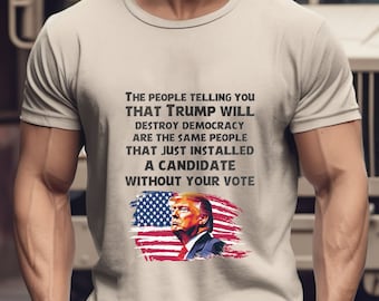 Satirical Trump T-Shirt: Political Humor, MAGA 2024 Tee