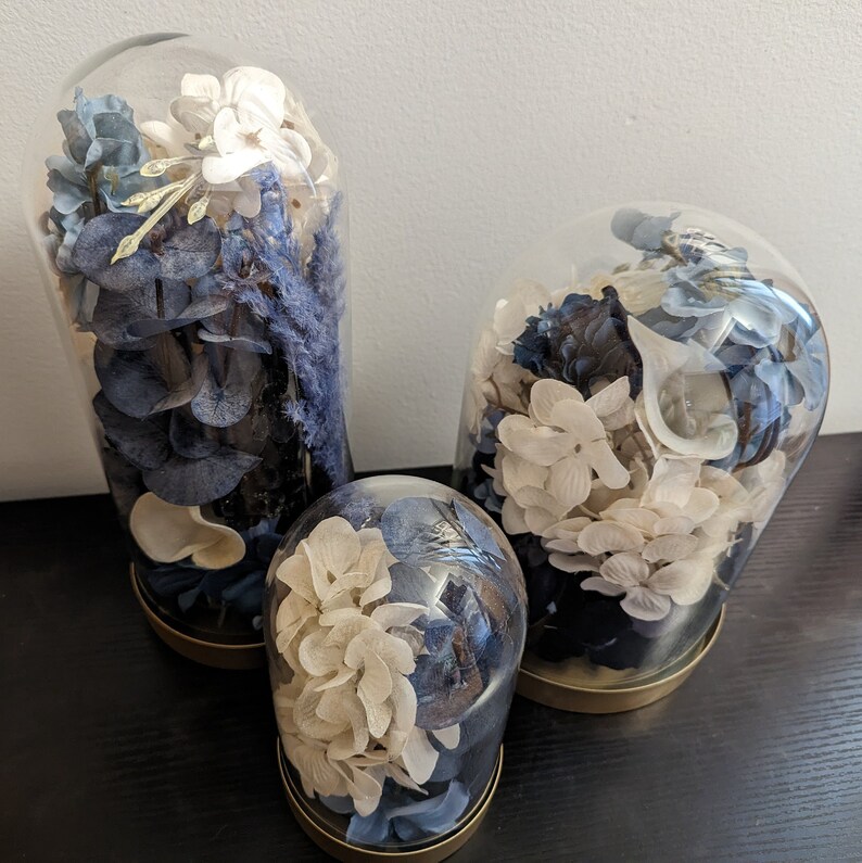 Floral Cloche Centerpieces Etsy