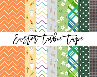 Cinta Tubie - Colección de Pascua / Sonda de alimentación / Línea central / Oxígeno / Hypafix