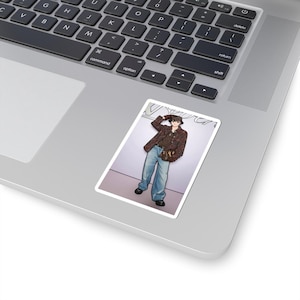 j-hope Anime Sticker: Hand-Designed K-Pop Laptop Decal, K-Pop Stationery