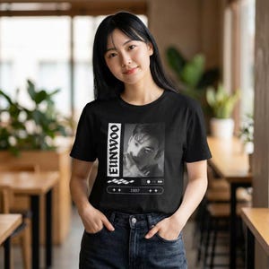 Koszulka z grafiką Eunwoo: ręcznie zaprojektowana, unisexowa, ultra-bawełniana koszulka K-Pop