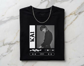 Kai EXO Tee | EXO Fan Gift, Kai Fan Merch, Kim Jongin Shirt, K-Pop Fan Shirt, K-Pop Fan Gift