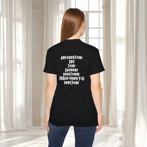 BTS RM Nicknames Graphic Tee, RM T-Shirt, Namjoon Tee, Namjoon Shirt, Namjoon T-Shirt, Kim Namjoon, Bangtan T-Shirt, K-Pop T-Shirt