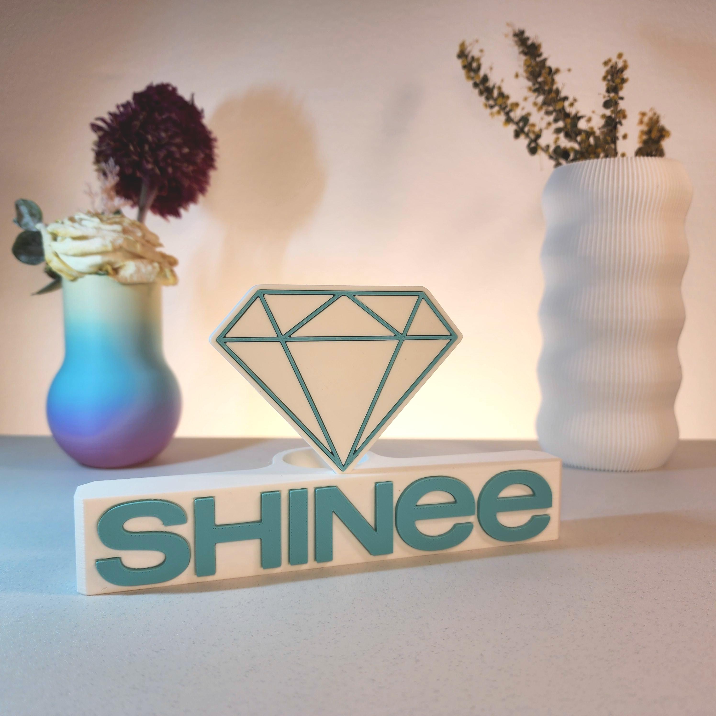 Shinee Lightstick Holder – 3D Printed Display Stand With Aqua
