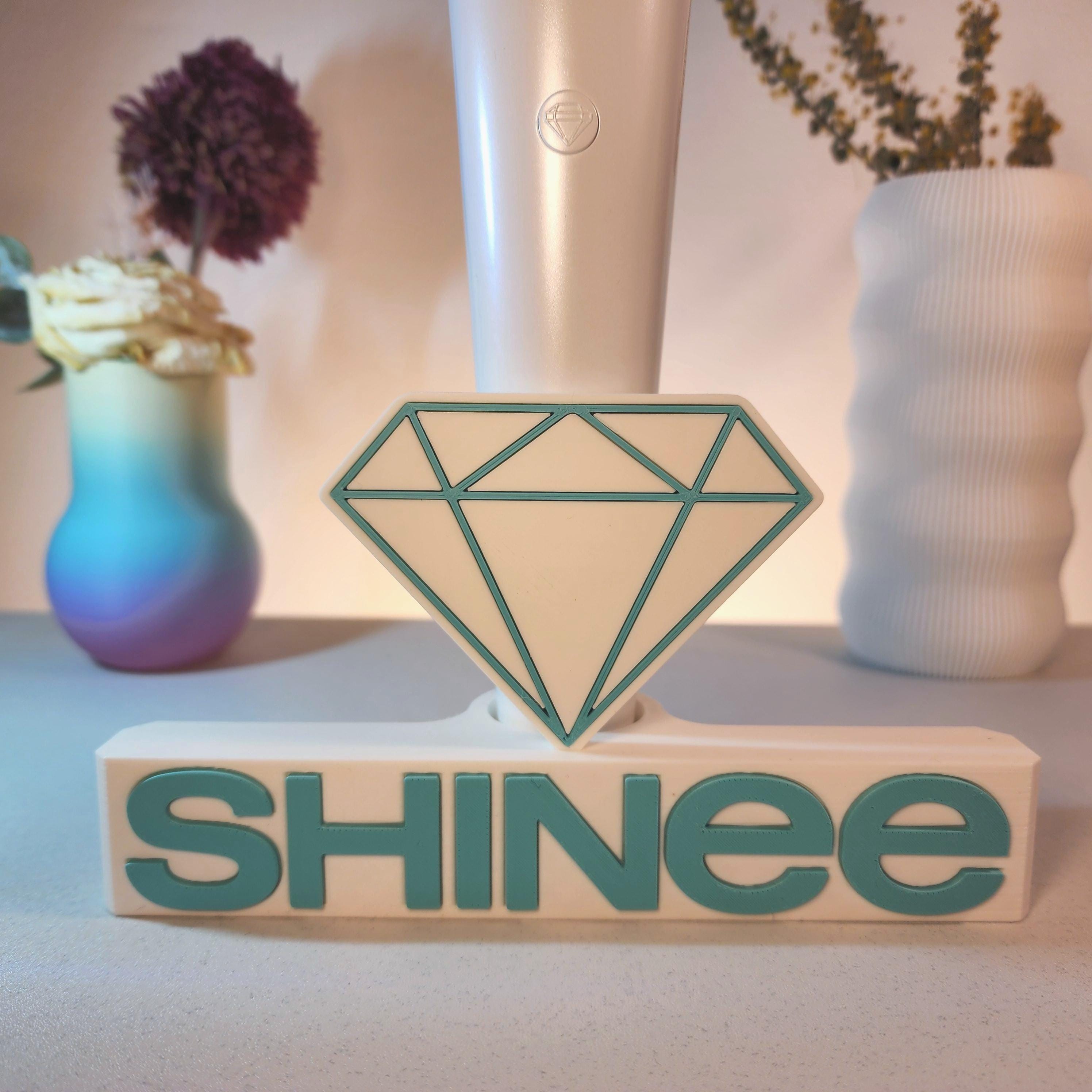 Shinee Lightstick Holder – 3D Printed Display Stand With Aqua