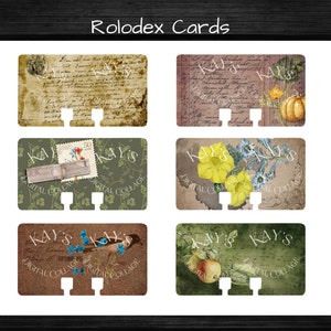 GRUNGE AUTUMN: Journal Pages, Journal Covers, Rolodex Cards Ephemera, Scrapbooking and Paper Crafts image 9