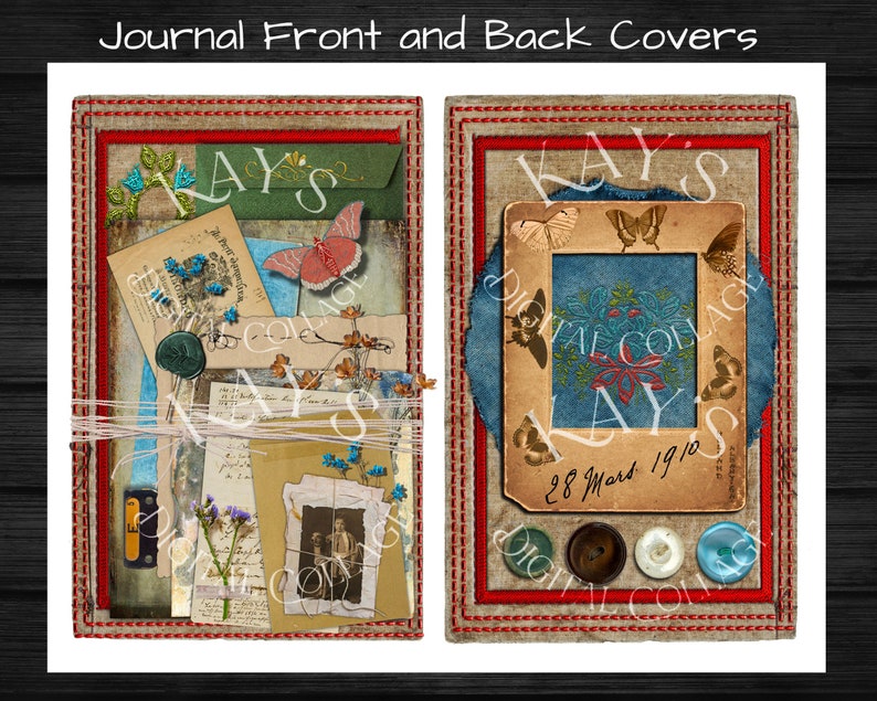GRUNGE AUTUMN: Journal Pages, Journal Covers, Rolodex Cards Ephemera, Scrapbooking and Paper Crafts image 2