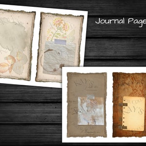 GRUNGE AUTUMN: Journal Pages, Journal Covers, Rolodex Cards Ephemera, Scrapbooking and Paper Crafts image 3