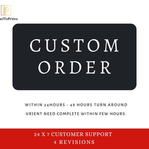 Commande personnalisée - Modifications apportées au design - Nouveau design de carte d'invitation / Poster de bienvenue