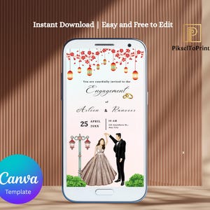 Punjabi Engagement E Invite - Etsy