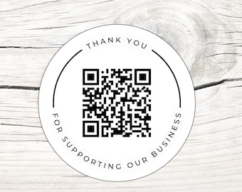 Editable QR code package brand name sticker, Custom text stickers, Business stickers logo, QR Code Stickers business, Custom QR code Labels