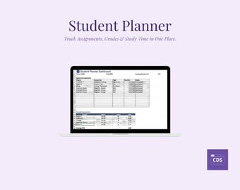 Student Planner Bundle | Excel + Google Sheets | Middle & High School Grade Tracker