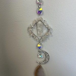 Custom Handmade Suncatcher | Crystal Prism Window Decor | Gemstone Suncatcher | Boho Suncatcher | Unique Hippie Suncatcher | Mini Suncatcher