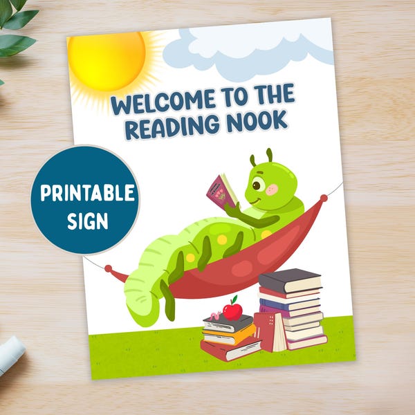 Reading Corner Sign - Etsy