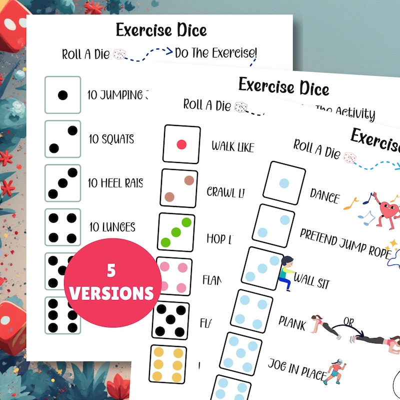 Dice Games Preschool - Etsy UK