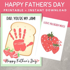 Father&#39;s Day Handprint Craft,Father&#39;s Day Handprint Card, Happy Father&#39;s Day Gift,Baby&#39;s First Father&#39;s Day, Dad Handprint Art,You&#39;re My Jam