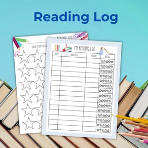 Kids Reading Log Tracker, Printable Book Tracker, Reading Tracker ...