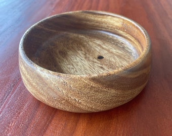 6in Hand-Carved Wooden Bowl