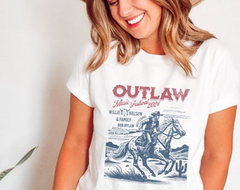 Outlaw Music Festival 2024 Shirt | Comfort Colors Unisex Garment-Dyed T-shirt | Willie & Family Summer Tour Shirt | Music Festival Tee |