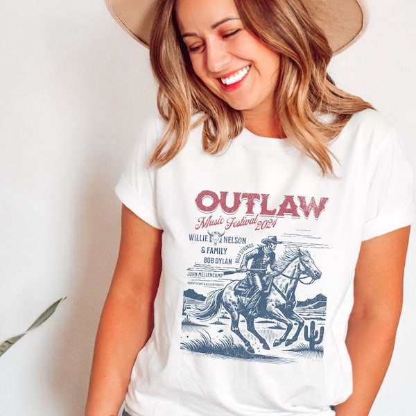 Outlaw Music Festival 2024 Shirt | Comfort Colors Unisex Garment-Dyed T-shirt | Willie & Family Summer Tour Shirt | Music Festival Tee |