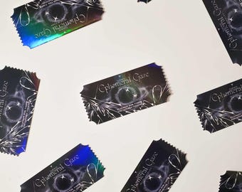 taemin customizable concert ticket holo stickers | aesthetic cute kpop stickers, ephemeral gaze tour