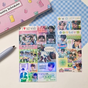 nct wish holo deco sticker sheets | purikura insp kpop for wishzens