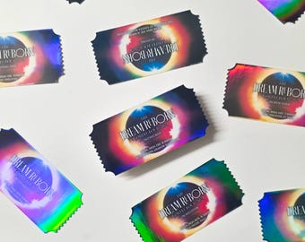 dpr customizable concert ticket holo stickers | aesthetic cute kpop stickers, the dream reborn