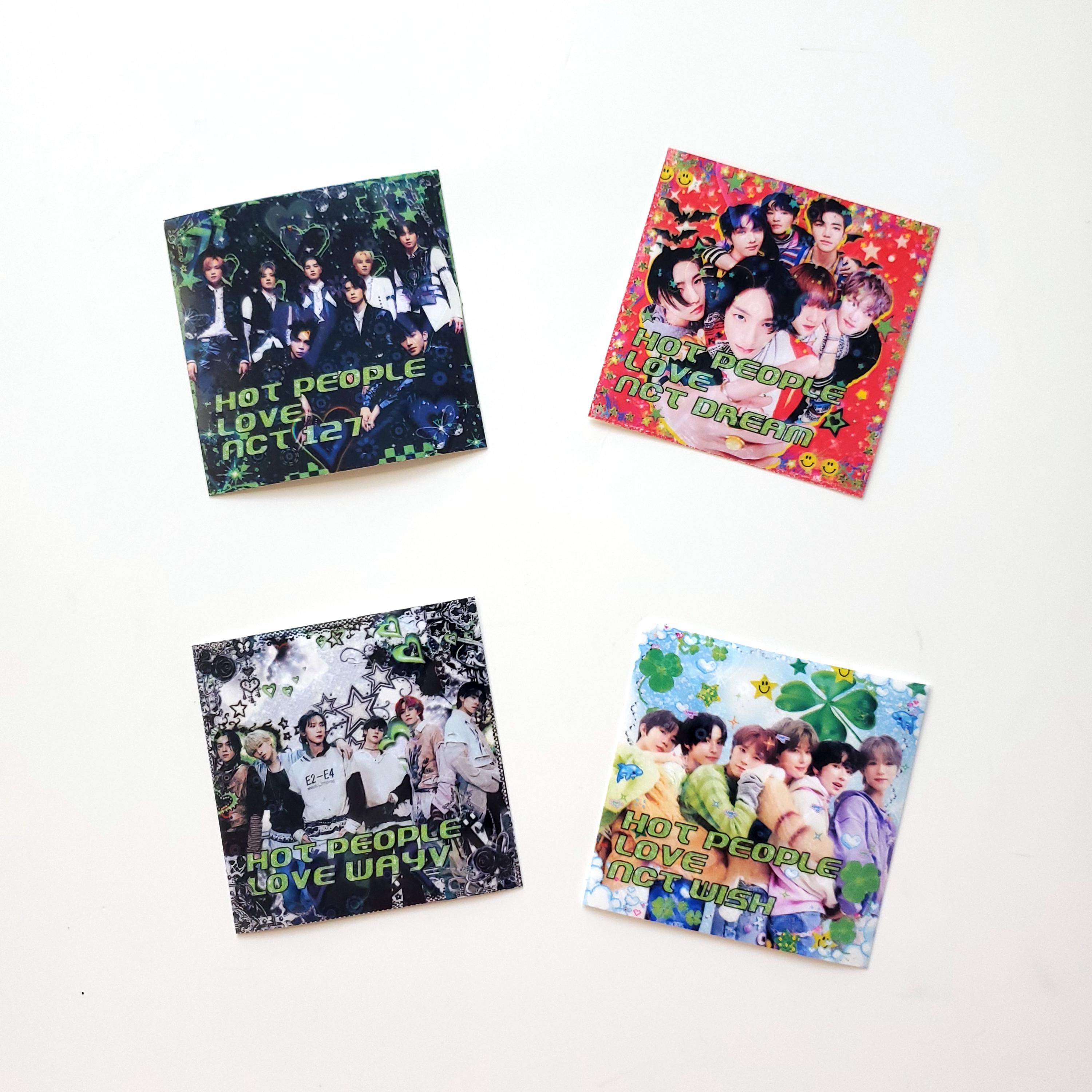 Hot Girls, Boys, and People Love Nct/wayv Holo Heart Vinyl Stickers ...
