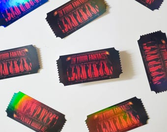 ateez customizable concert ticket holo stickers | aesthetic cute kpop stickers, in your fantasy tour