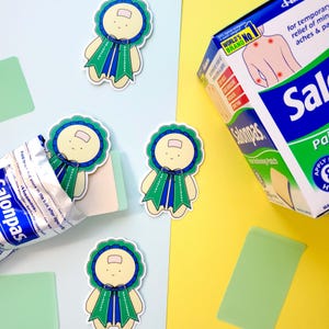 salonpas ambassador matte vinyl sticker | cute vietnamese, asian sticker