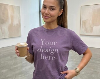 Dusk Comfort Colors 1717 Mockup Oversized Shirt Modell Mock up CC1717