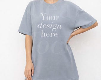 Granite Comfort Colors Mockup CC1717 Übergroßes T-Shirt Mock-up