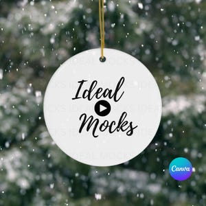 Christmas Ornament Mockup Video Mockup Trendy Mockup Product Mockup Digital Mockup Gift Mockup