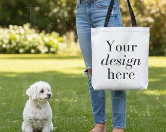 AOP Tote Bag Mockup Printify Einkaufstasche Mockups JPG