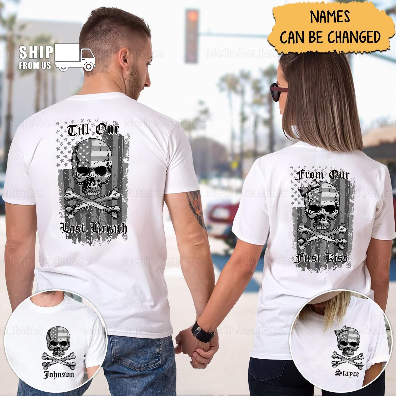 Couples Matching Shirts Matching Men Women Letter Print Love Couple T-Shirt  Blouse Tops Clothes Valentine