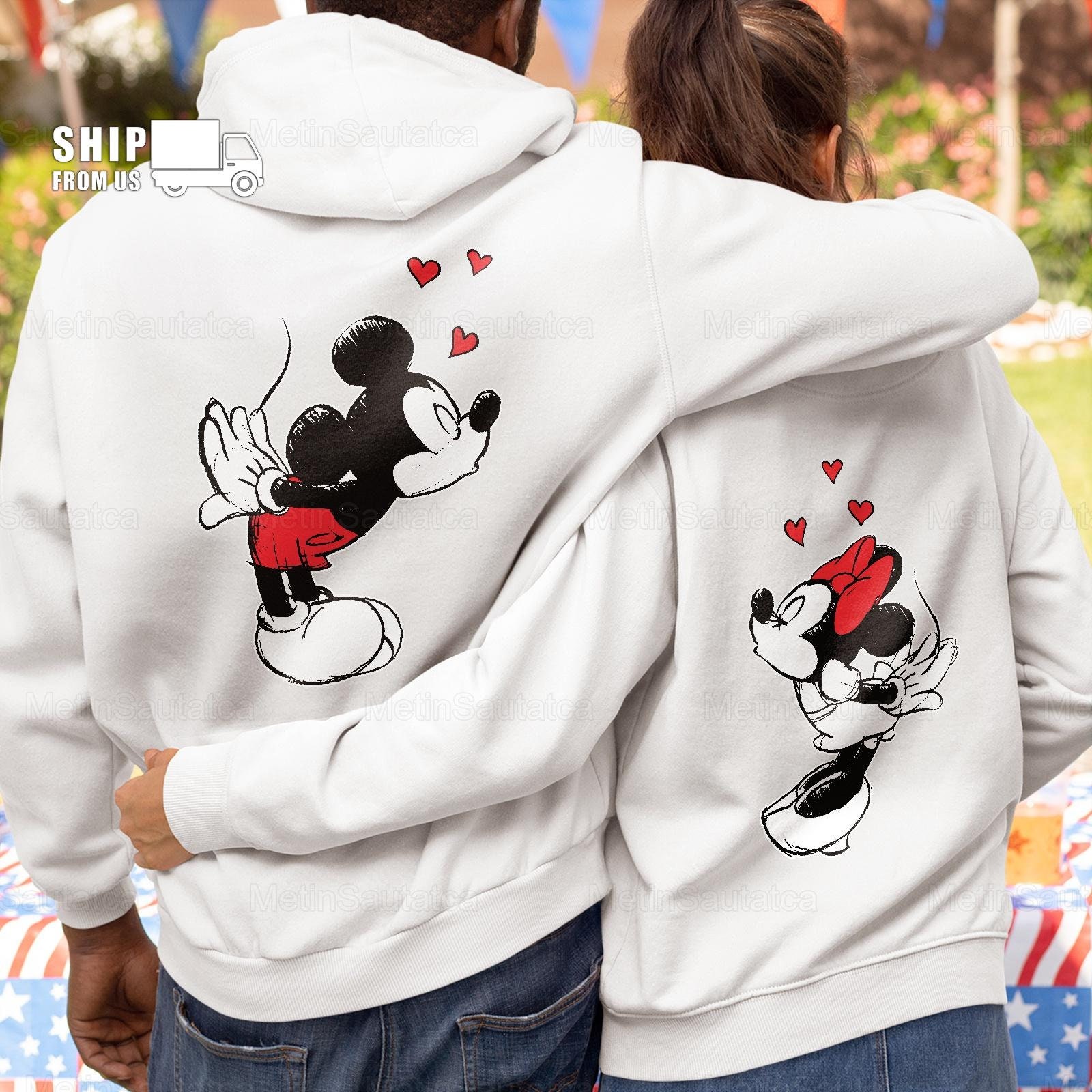 Mickey And Minnie Matching Couple Hoodies, Disney I Said Yes Couple Shirt