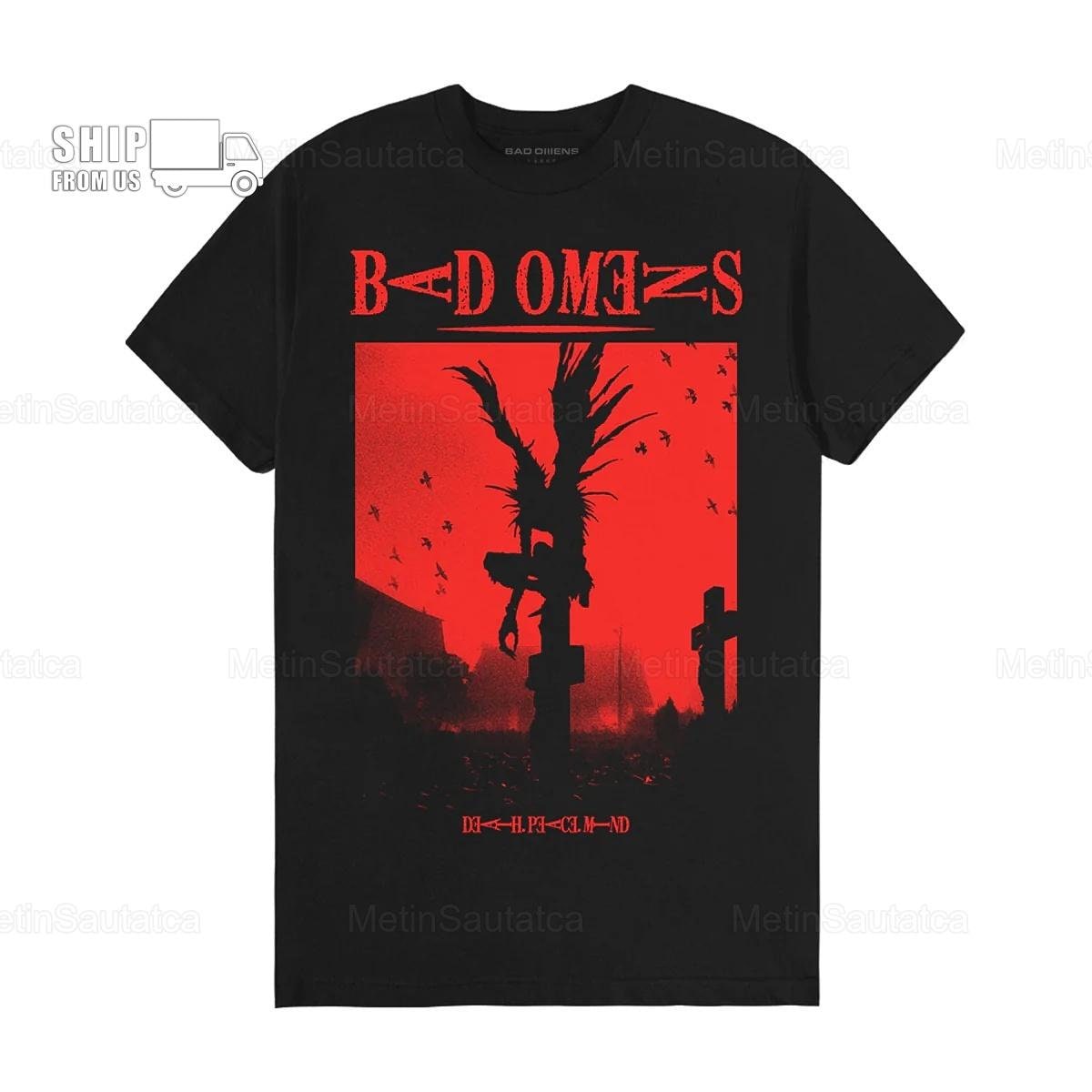 Bad Omens Band Shinigami 2023 Shirt, A Tour Of The Concrete Jungle