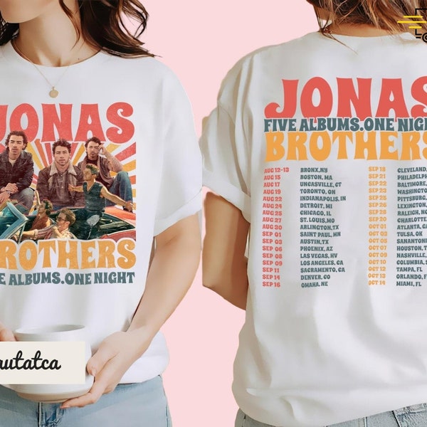 Jonas Brothers Shirt, Jonas Brothers T-Shirt, Jonas Brothers Vintage Shirt, Jonas Brothers Tour Shirt, Jonas Brothers Merch