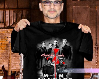 Depeche Mode shirt, Depeche Mode 1980-2023 T-Shirt, Depeche Mode 43 Years Shirt, Depeche Mode Tour Shirt, 2023 Rock Tour Shirt